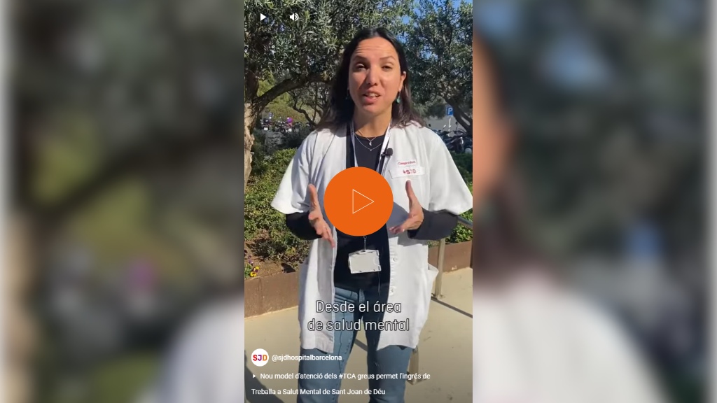 Ester Camprodon, Àrea de Salut Mental de l'Hospital Sant Joan de Déu Barcelona