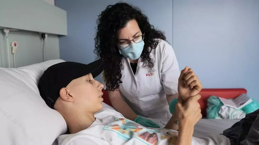 Pacient d'oncologia integrativa pediàtrica de l'Hospital Sant Joan de Déu
