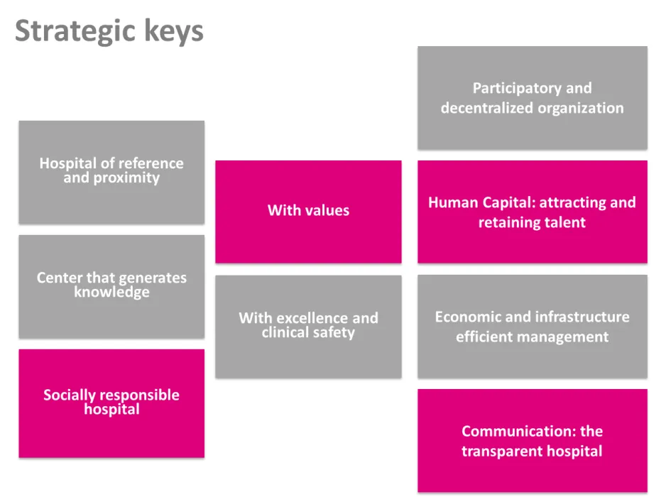 SJD Barcelona Children's Hospital's Strategic keys