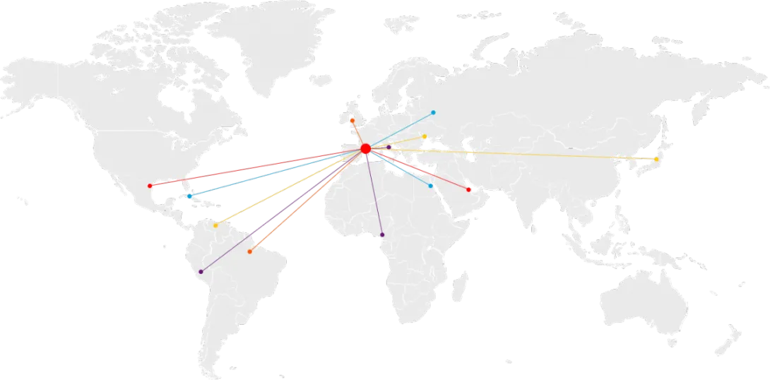 Mapa del mundo - Paciente internacional Mapa del mundo - Paciente internacional