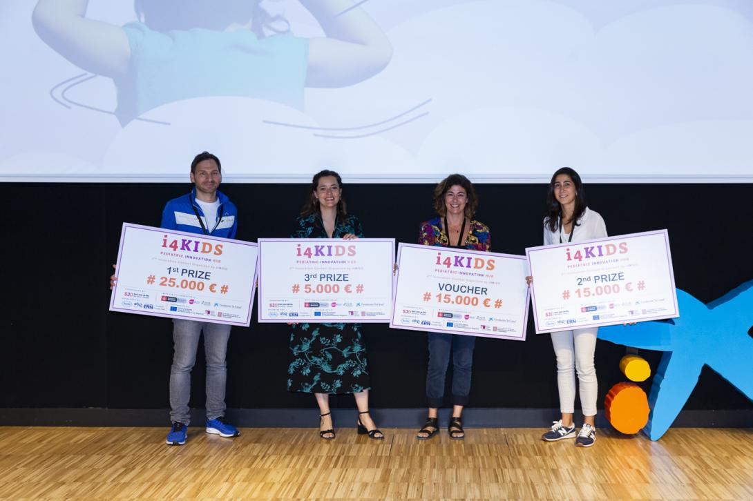 Participants dels projectes premiats al Pediatric Innovation Day organitzat per i4Kids.