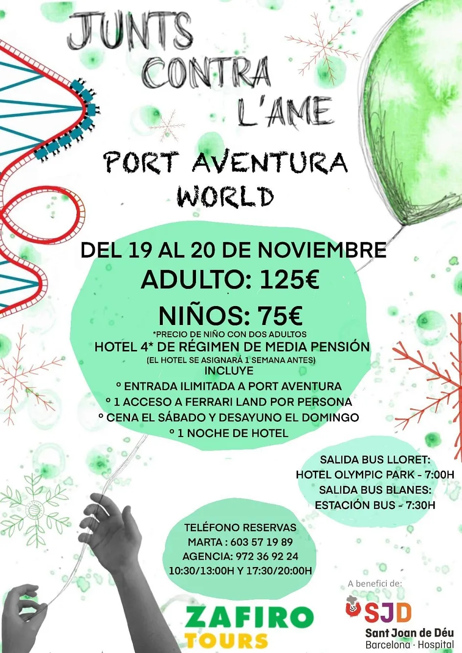 Cartel ForçAME en PortAventura Cartel ForçAME en PortAventura