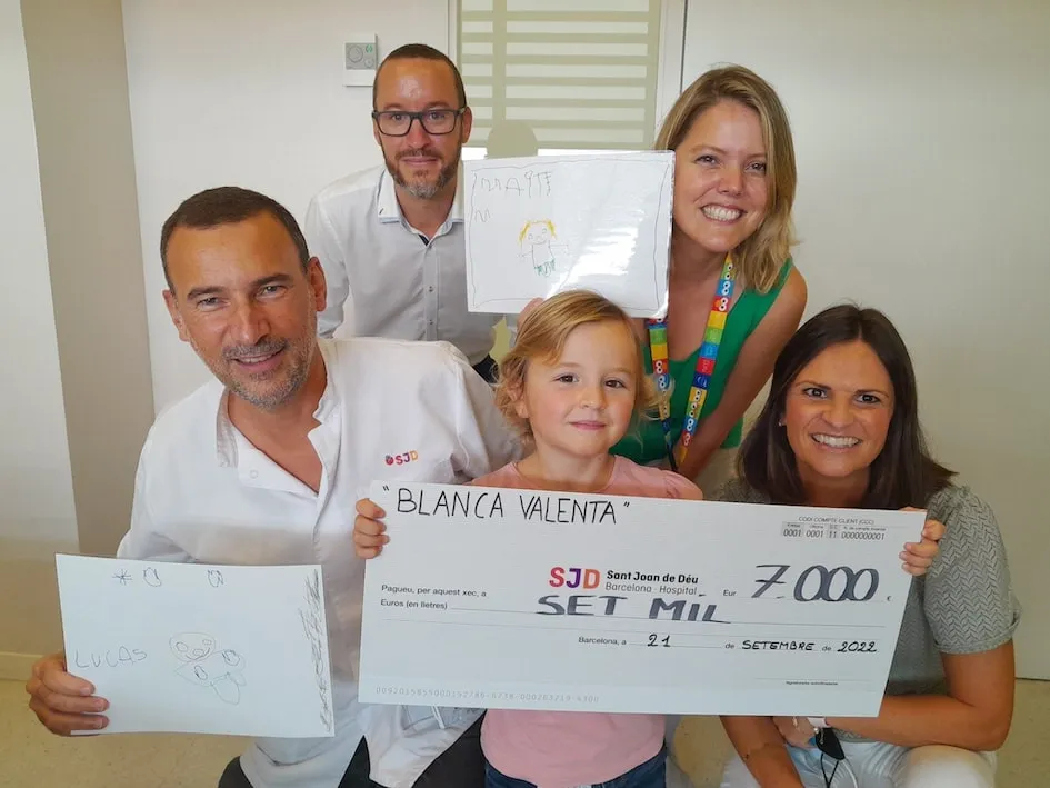 Entrega del xec de la Blanca Valenta Entrega del xec de la Blanca Valenta