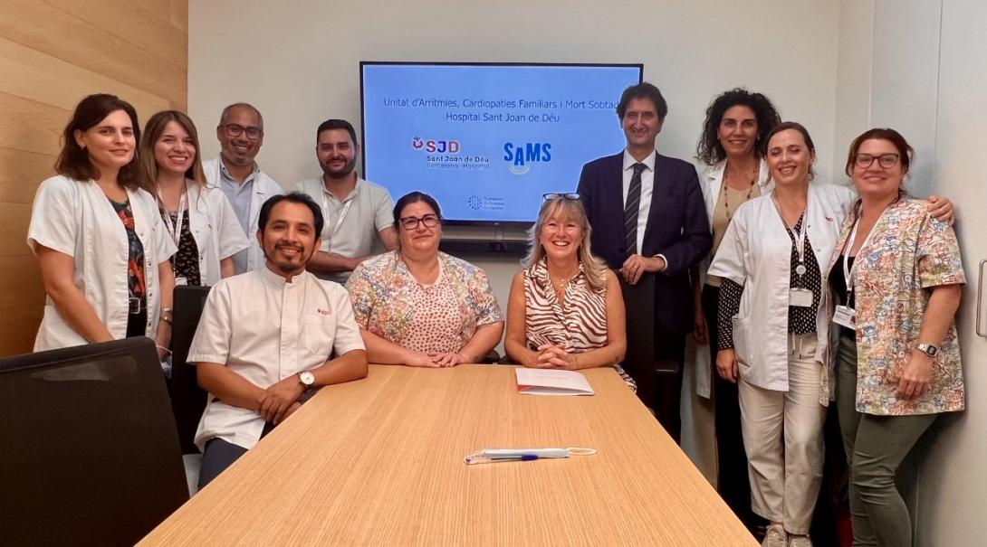 La asociación SAMS renueva la colaboración con la Unidad de Arritmias del Hospital Sant Joan de Déu