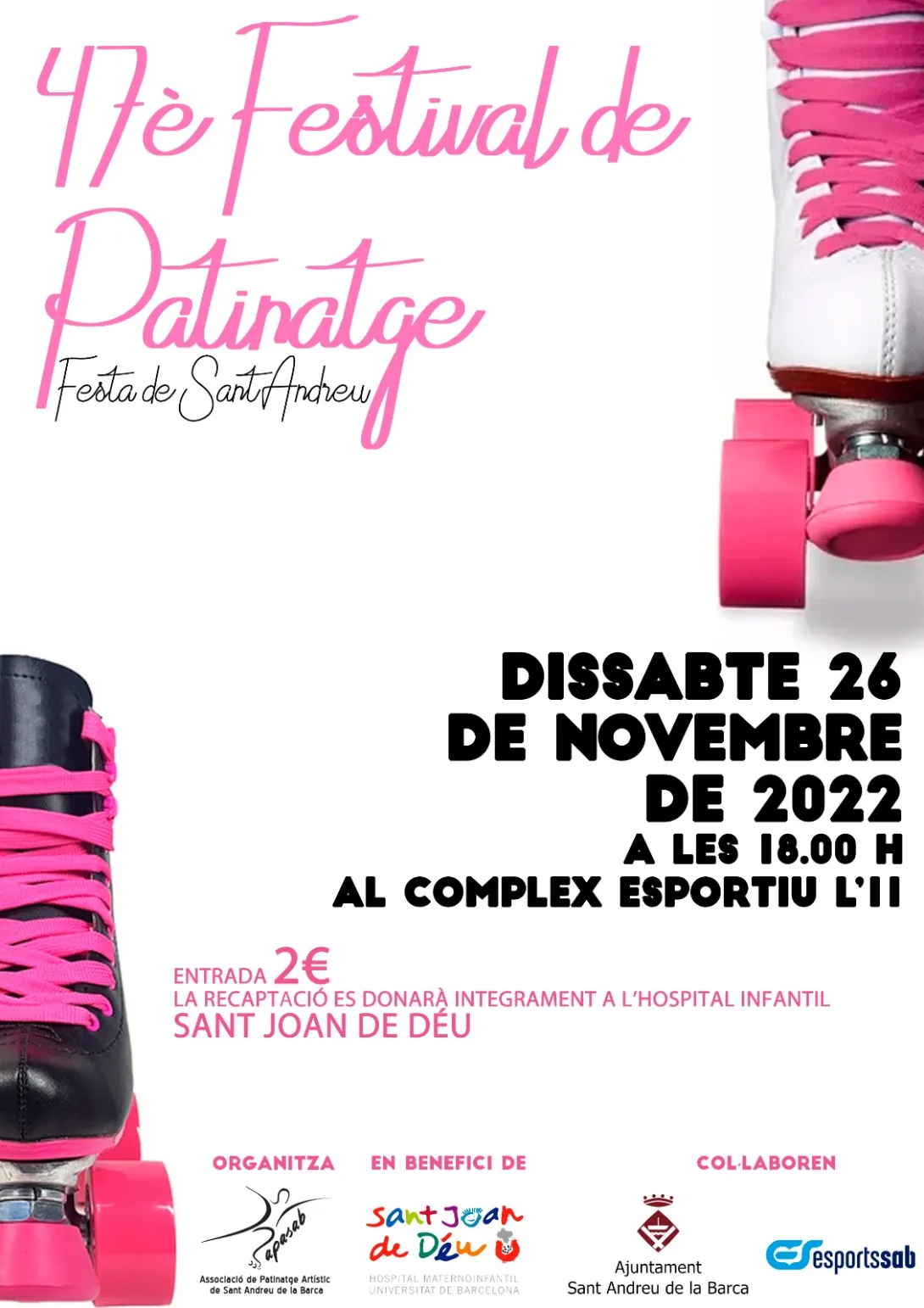 Cartell 47è Festival de Patinatge Sant Andreu de la Barca