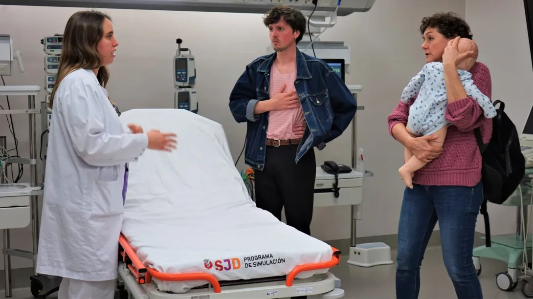Simulación de situación clínica en el Hospital Sant Joan de Déu