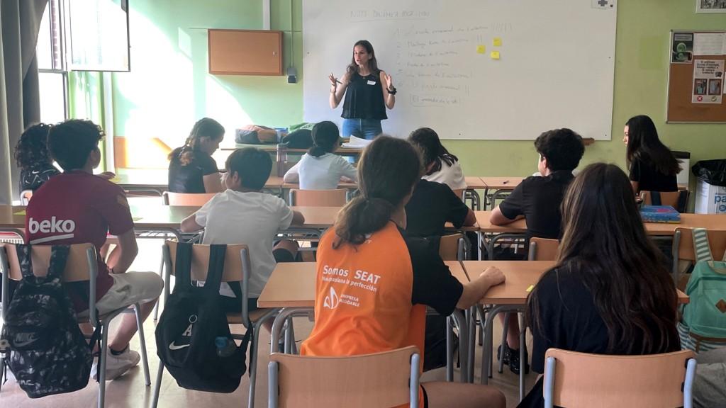 Aula de l'Institut Joan Miró, de Cornellà de Llobregat