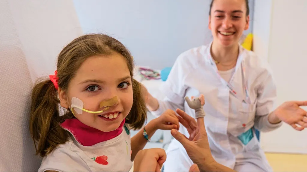 Paula, a patient at La Casa de Sofía | SJD Barcelona Children's Hospital Paula, a patient at La Casa de Sofía | SJD Barcelona Children's Hospital