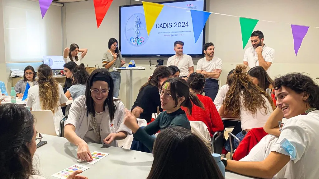 Participantes en las olimpiadas genéticas organizadas por el Hospital Sant Joan de Déu Participantes en las olimpiadas genéticas organizadas por el Hospital Sant Joan de Déu