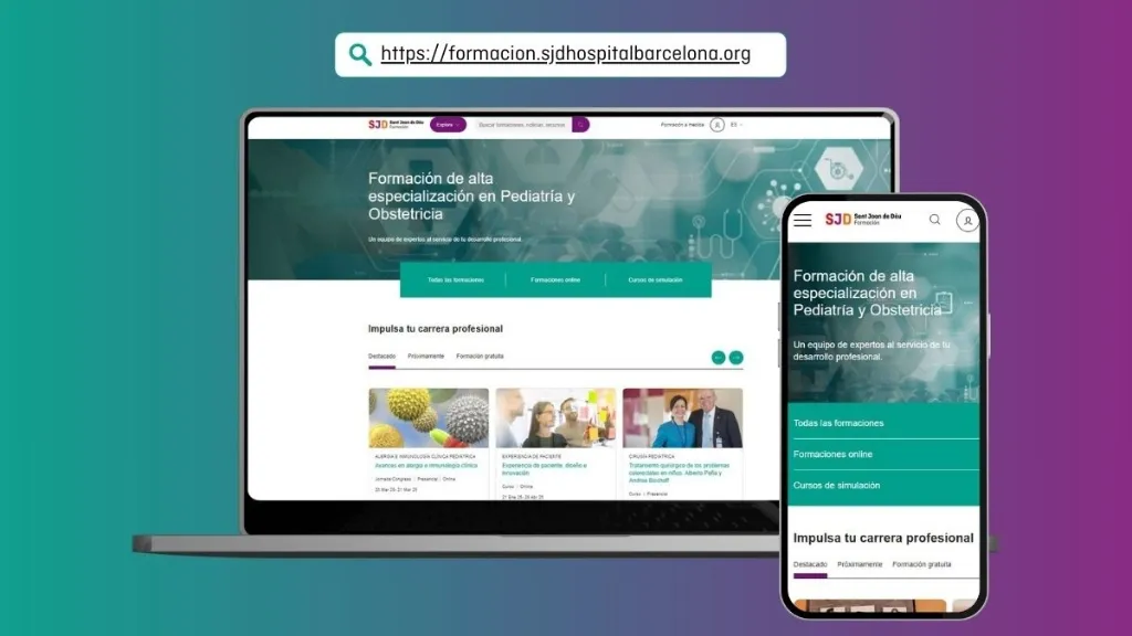 Nueva web de SJD Formación - Hospital Sant Joan de Déu Barcelona Nueva web de SJD Formación - Hospital Sant Joan de Déu Barcelona