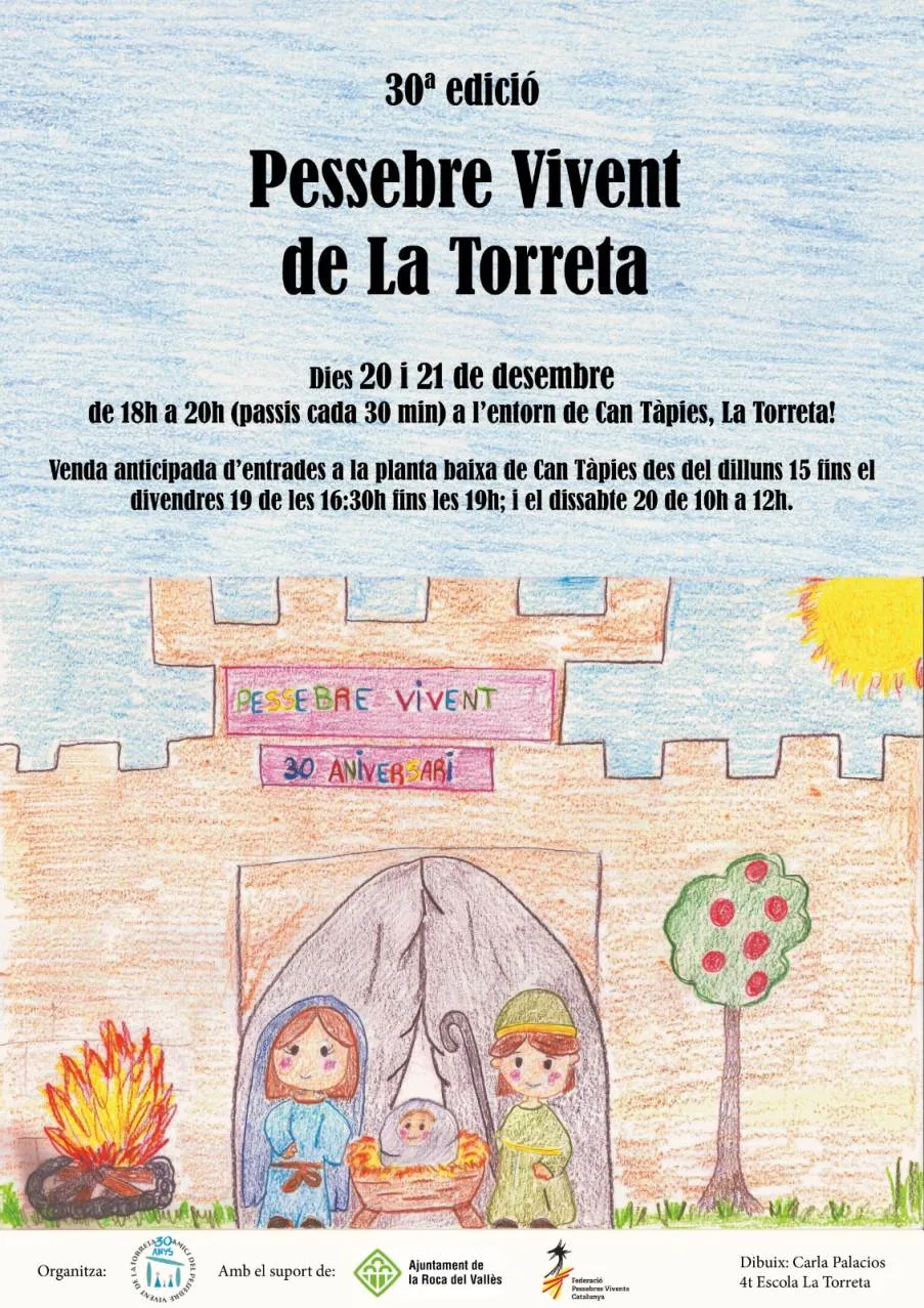 Cartell pessebre vivent La Torreta 2025 Cartell pessebre vivent La Torreta 2025