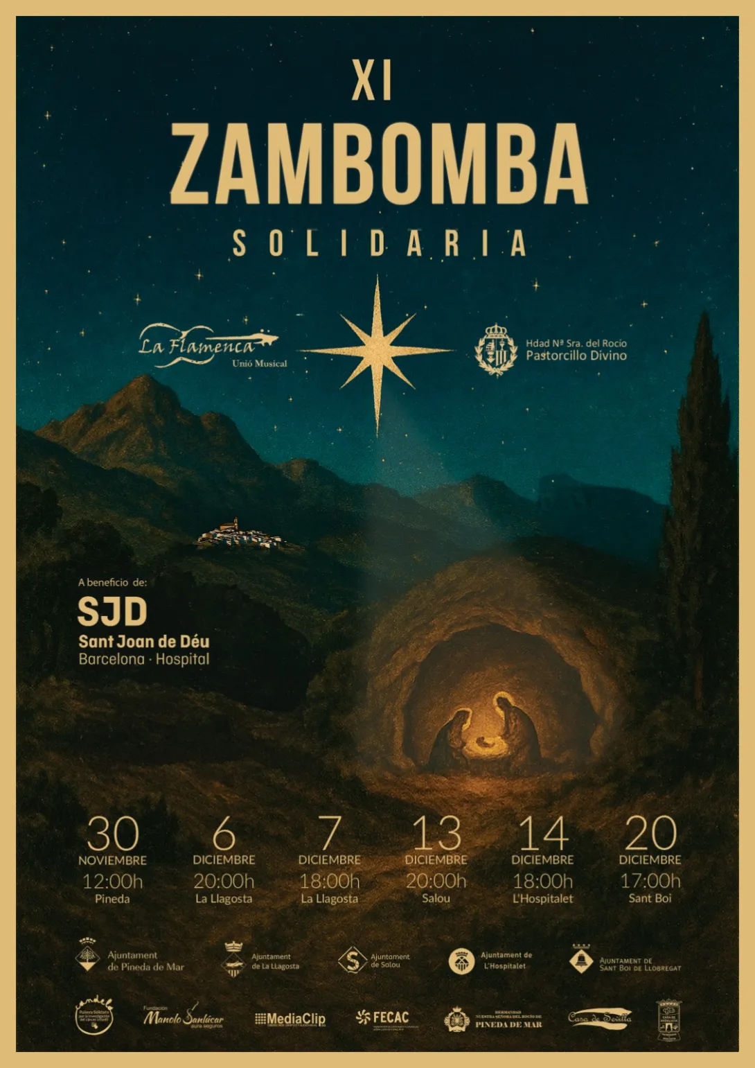 Cartel de la XI edición de la Zambomba Solidaria Cartel de la XI edición de la Zambomba Solidaria