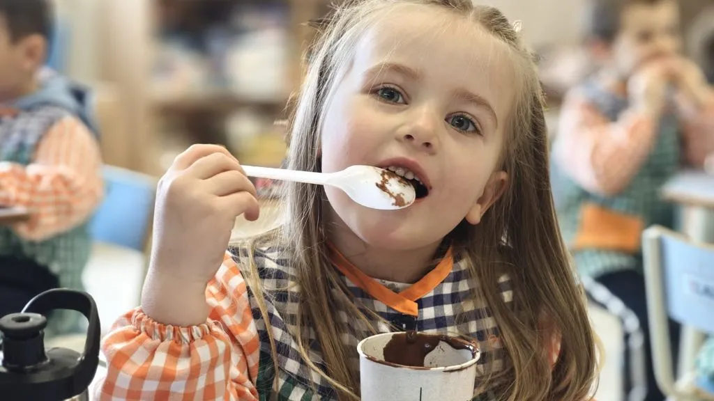 Xocolatada Solidària a una escola de Taradell Xocolatada Solidària a una escola de Taradell