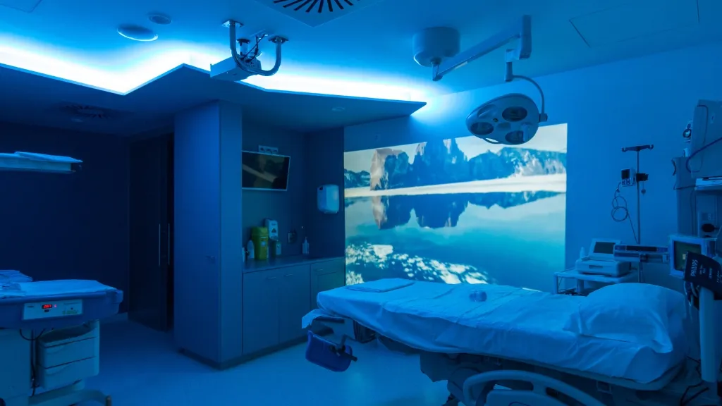 Sala de partos con ambientación para el relax - Hospital Sant Joan de Déu Barcelona Sala de partos con ambientación para el relax - Hospital Sant Joan de Déu Barcelona
