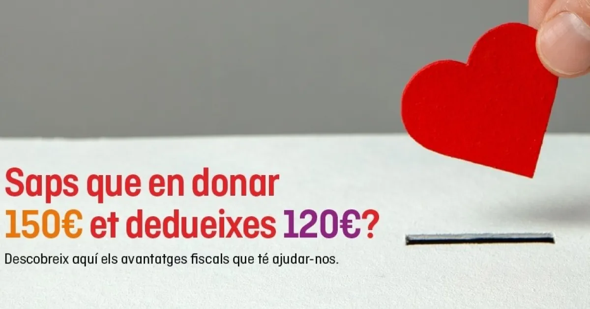 Deduce por donaciones, también si donas Sant Joan de Déu