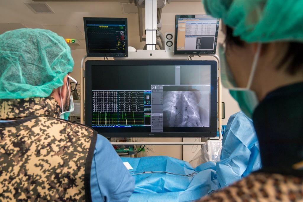 Medical team during a child heart operation at the SJD Barcelona Children’s Hospital