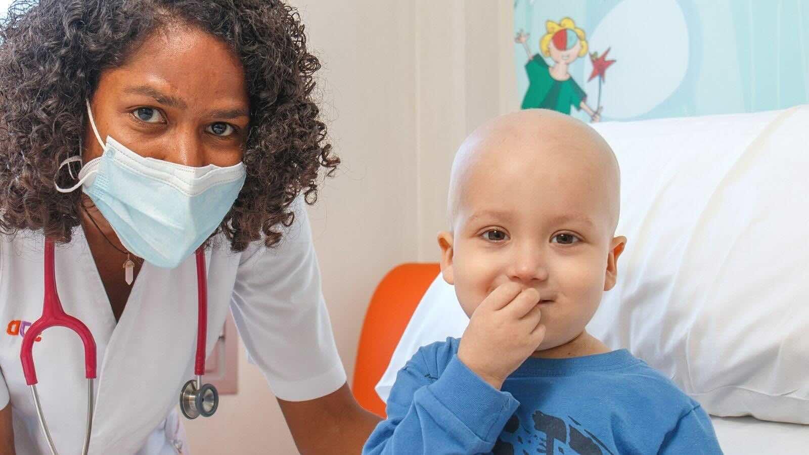 Paciente de oncología del Hospital Sant Joan de Déu