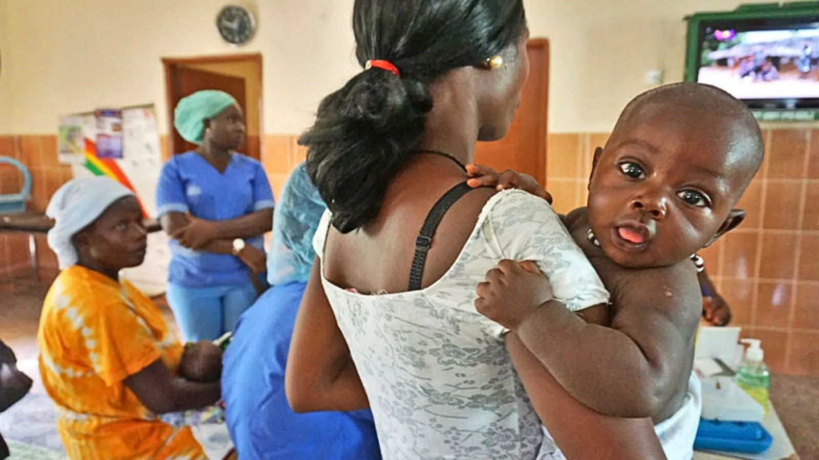 Sala de espera, Hospital St. John of God, Sierra Leone