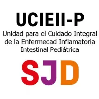 Logotipo de la Unidad para el Cuidado Integral de la Enfermedad Intestinal Inflamatoria Pediátrica del Hospital Sant Joan de Déu Barcelona Logotipo de la Unidad para el Cuidado Integral de la Enfermedad Intestinal Inflamatoria Pediátrica del Hospital Sant Joan de Déu Barcelona