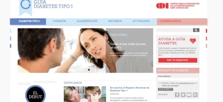 Guía diabetes página web Guía diabetes página web del Hospital Sant Joan de Déu