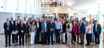Foto de grup de la reunió CHIEF a l'Hospital Sant Joan de Déu Barcelona