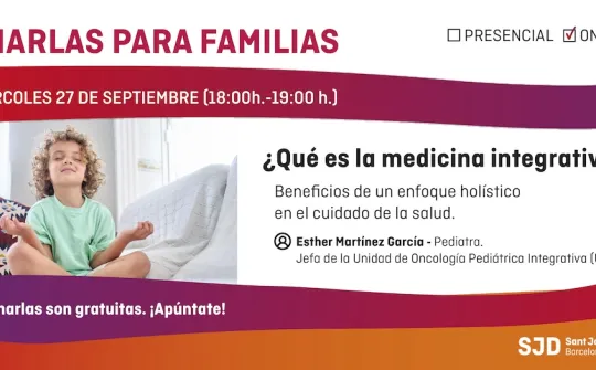 Charla para familias sobre medicina integrativa, beneficios de un enfoque holístico