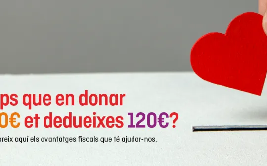 Donar a l'Hospital té incentius fiscals