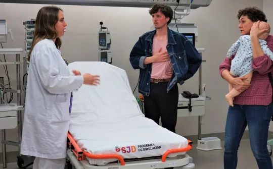 Simulación de situación clínica en el Hospital Sant Joan de Déu