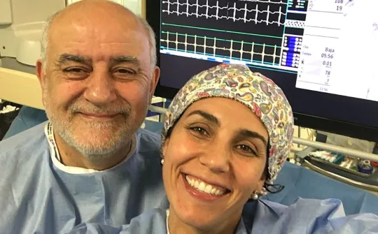 Josep Brugada y Georgia Sarquella, de la Unidad de Arrítmias del Hospital Sant Joan de Déu Barcelona 