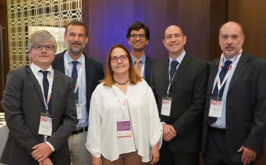 Oncologists and surgery team during the presentation in Abu Dhabi