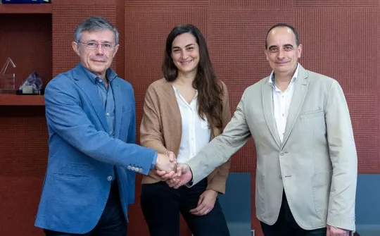 Signatura del conveni entre l'IRBA i SJD
