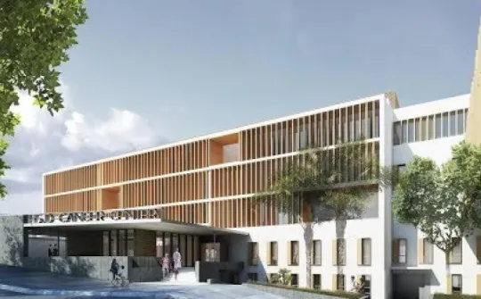 Render de la fachada del Pediatric Cancer Center Barcelona