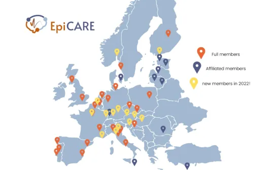 Mapa de miembros ERN EpiCare