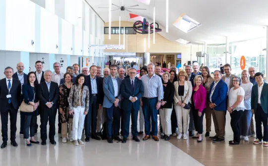 Foto de grup de la reunió CHIEF a l'Hospital Sant Joan de Déu Barcelona