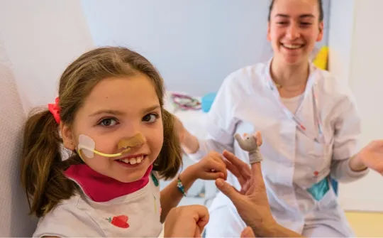 Paula, paciente de la Casa de Sofia - Hospital Sant Joan de Déu Barcelona