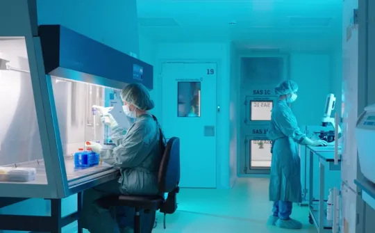 Cleanrooms in the Advanced Therapies Platform at the SJD Barcelona Children's Hospital