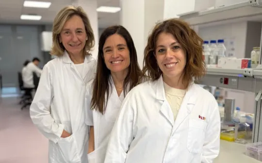Eulàlia Baselga, Marta Ivars and Sandra Castillo, Sant Joan de Déu researchers