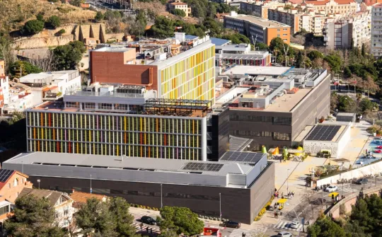 Aerial view of the SJD Barcelona Children's Hospital