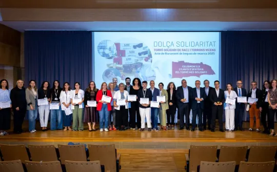 Acto entrega becas investigación Torró Solidari 2025