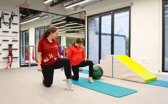 Patient at the international patient rehabilitation centre Patient at the international patient rehabilitation centre