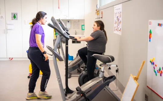 Una pacient de la Unitat SEGUIM de Sant Joan de Déu Una pacient de la Unitat SEGUIM de Sant Joan de Déu