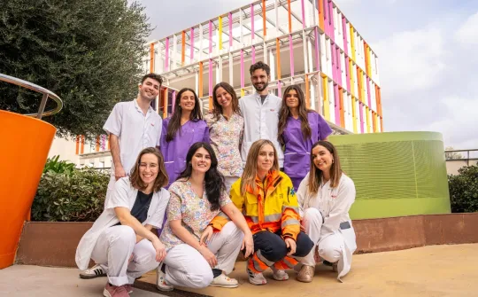 Foto de residentes del Hospital Sant Joan de Déu Barcelona
