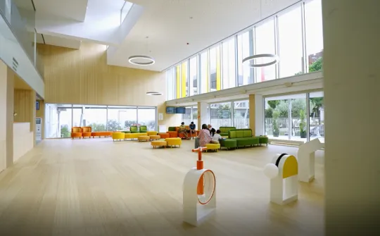 Entrance to the SJD Barcelona Paediatric Cancer Centre