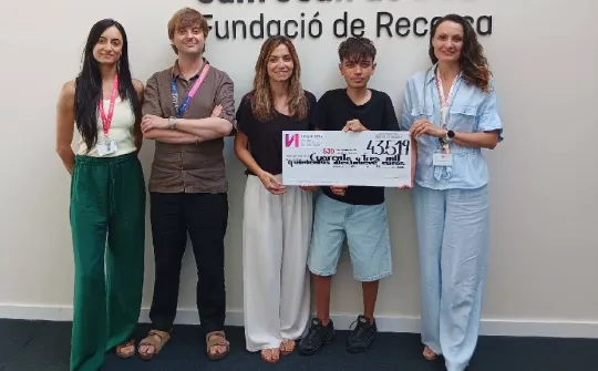 Fundación Noelia haciendo entrega de una nueva donación a Sant Joan de Déu Fundación Noelia haciendo entrega de una nueva donación a Sant Joan de Déu