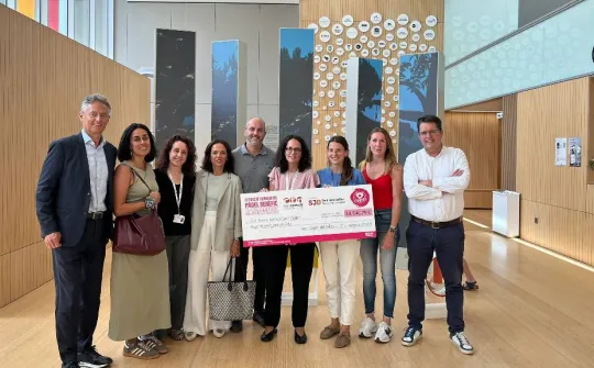 Lliurament de la donació del Torneig de pàdel RosaWeek 2026 Lliurament de la donació del Torneig de pàdel RosaWeek 2026