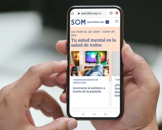 Captura de la página web de Som Salud Mental Captura de la página web de Som Salud Mental