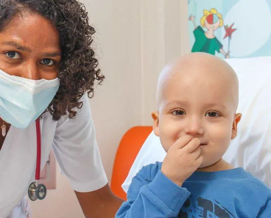 Paciente de oncología del Hospital Sant Joan de Déu