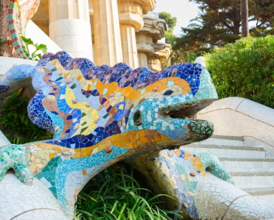 Dragon del Parc Güell de Barcelona Dragon del Parc Güell de Barcelona
