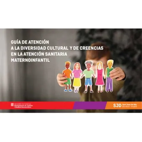 Portada de la Guía a la atención a la diversidad cultural y de creencias en la atención sanitaria maternoinfantil