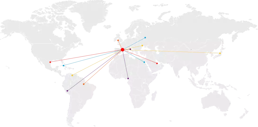 Mapa del mundo - Paciente internacional